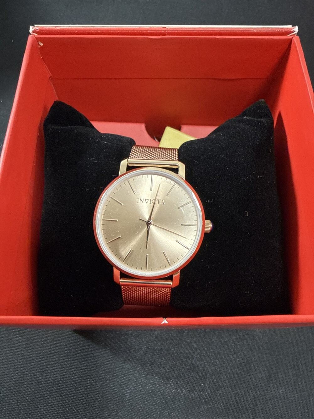 Invicta Angel 31072 New In Box Rose Gold 38mm Dial 18mm Band 5ATM Quartz